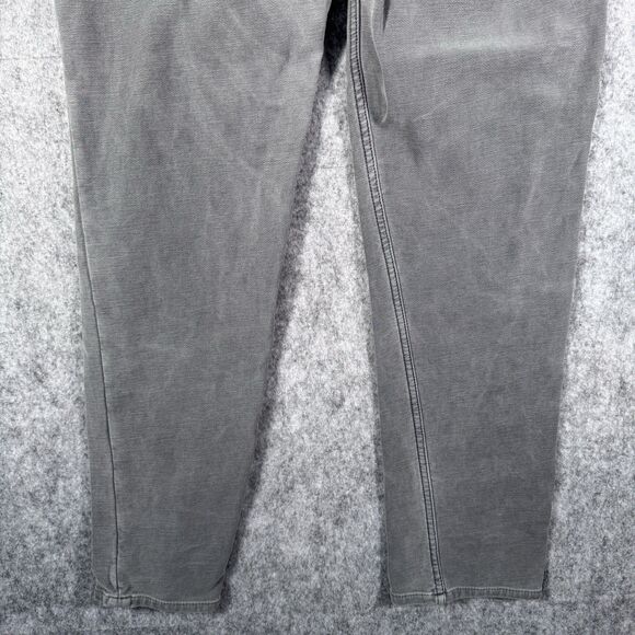 Faherty Stretch Terry 5-Pocket Pants Mens 33x30 Gray Performance Stretch - Picture 15 of 16